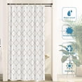 thumbnail image 5 of Geometric Decor Shower Curtain,Sacred Geometry Grid Graphic Golden Hexagon Bathroom Decor Polyester Fiber Plastic Rings Quick-Drying Waterproof for Bathtubs/Bathroom, 72x36 inches, 5 of 6