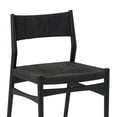 thumbnail image 5 of Pasadena Erie 5 Piece Round Dining Set in Walnut and Black Finish with Paper Cord Chairs, 5 of 8