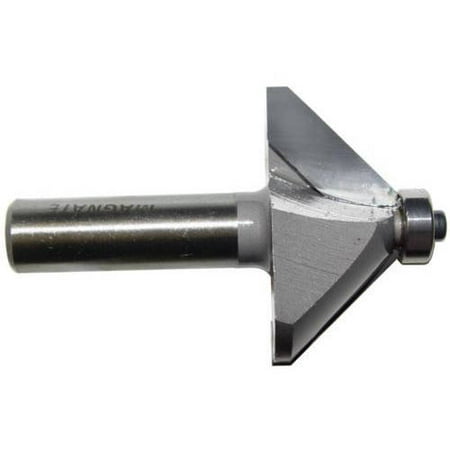 Carbide Chamfer Bits (Magnate 0906 Chamfer 2 Flute Carbide Tipped Router Bit — 45 Degree; 7/8