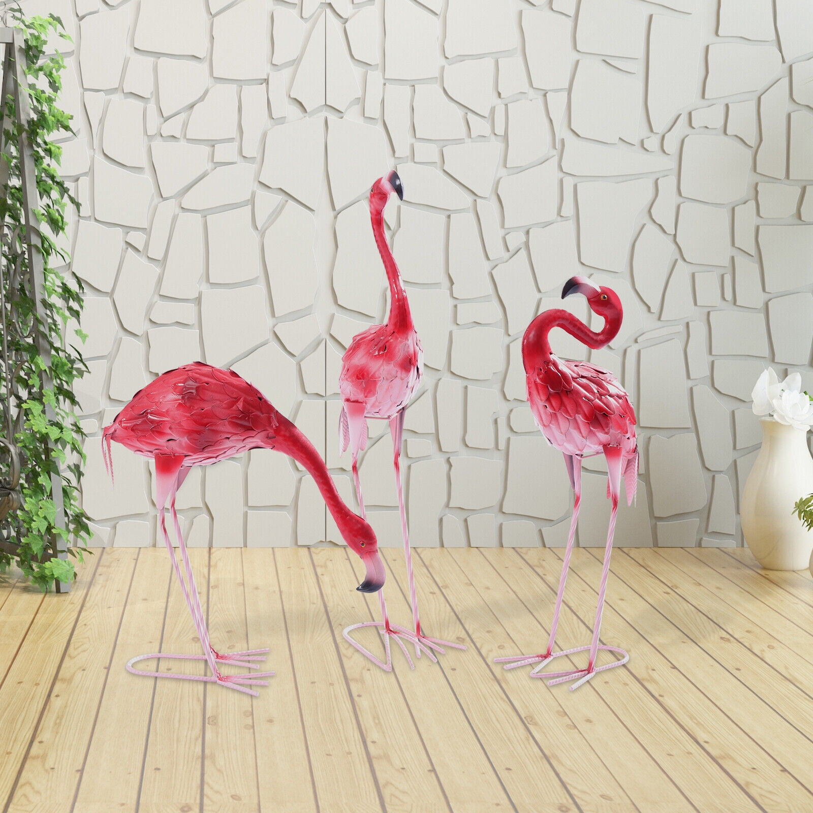 Goodeco Mini Yoga Flamingo Figurine - Whimsical Pink Flamingo