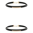 thumbnail image 1 of Transemion Collier Ras-du-Cou Portable Collier Colliers Style Rétro Chaîne de Cou Pendentifs Or 2 Ensembles, 1 of 6