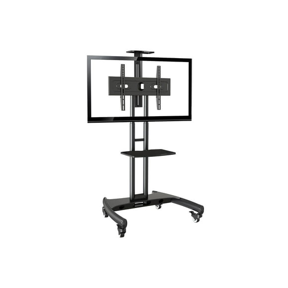 Écran plat mobile Rocelco VSTC 32 "-70", moniteur, chariot A / V et TV avec composants A / V et étagères pour webcam