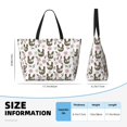 thumbnail image 4 of Kdxio Flowe Rooster for Beach Bag for Women Large Beach Tote Bag Waterproof Sandproof Swim Bag with Zipper Pockets Beach Vacation Travel, 4 of 7