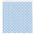 thumbnail image 3 of Ambesonne White Shower Curtain, Retro Nostalgic Polka Dot, 69"Wx75"L, Pale Blue, 3 of 5
