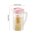 thumbnail image 3 of shyuyusa Household Refrigerator Cold Water Pot 9.1"×5.1" 2L Large Capacity Water Container For Kitchen Daily Use Supply, 3 of 7