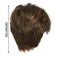 thumbnail image 3 of Gradient Short Synthetic Hair Wig for Women Heat Curly Fiber Full Cap Cover, 3 of 7