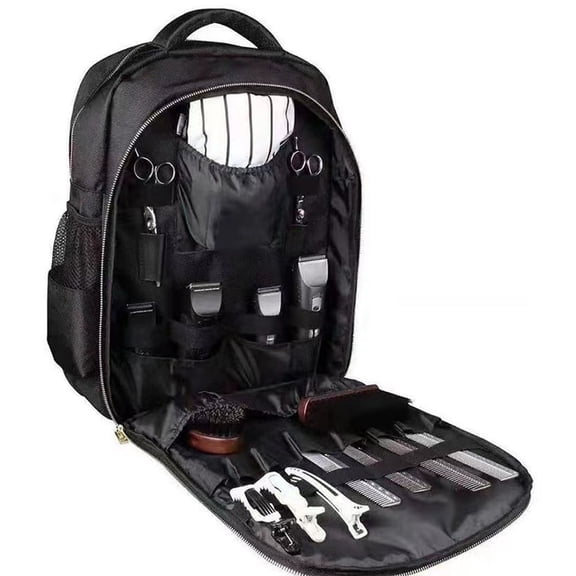 Portable Backpack Bag for Hairstylists Tools Large Capacity Backpack for Barber Black Hair Cutting Tools Backpack