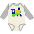 thumbnail image 3 of Inktastic Cute Colorful Train Boys or Girls Long Sleeve Baby Bodysuit, 3 of 5