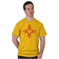 thumbnail image 5 of New Mexico Love Zia Sun Flag Symbol Men's Graphic T Shirt Tees Brisco Brands S, 5 of 6