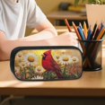 thumbnail image 6 of DISNIMO Cardinal Daisy Printed 3 Pcs Kids School Bag Set with Insulated Lunch Bag & Pencil Case, 17 Inch Large Capacity School Backpack with Adjustable Strap, Back to School Gift, 6 of 7