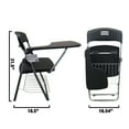thumbnail image 3 of RTC Group Right Hand Pad Tablet Small Arm Desk Folding Chair, Black, 1Pk, 3 of 11