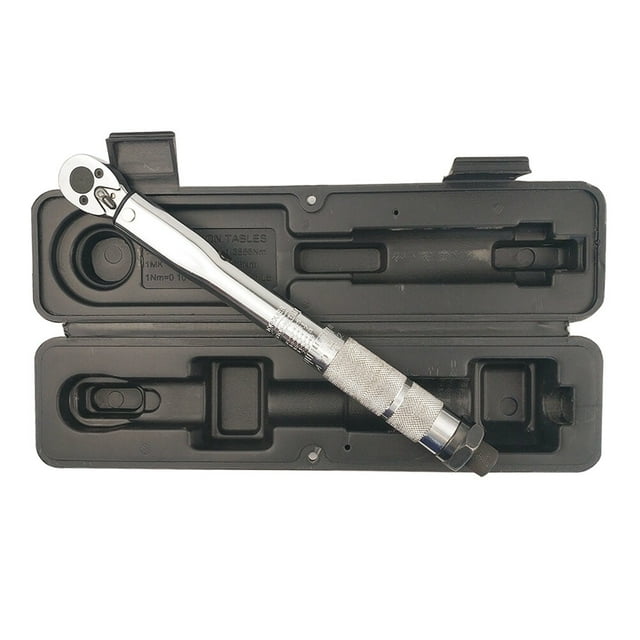 1/4 Inch Drive Adjustable Torque Wrench Preset Torque Wrench With Precast 5-25nm(Silver)