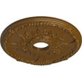 thumbnail image 3 of Ekena Millwork 18"OD x 3 1/2"ID x 1 3/8"P Antioch Ceiling Medallion (Fits Canopies up to 3 1/2"), Hand-Painted Smokey Topaz, 3 of 5