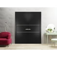 thumbnail image 4 of Slab Barn Door Panel 28 x 96 inches | Planum 0110 Matte Black with Frosted Glass | Sturdy Finished Interior Doors | Pocket Closet Sliding, 4 of 6