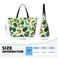 thumbnail image 4 of Fotbe Green Avocado Bolsa de Viaje para Playa - Resistente al Agua, Bolsa Tote de Gran Capacidad y Ligera con 7 Bolsillos para Mujeres y Hombres, 4 of 7