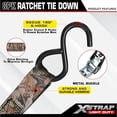 thumbnail image 6 of Ratchet Tie Down Straps - 8PK - 1'' x 10 ft - 900 LB Break Strength Cargo Straps for Moving Appliances, Lawn Equipment, Motorcycle (Camouflage2), 6 of 8