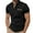Black, variant on Afdoent Mens Polo Shirts Male Spring Summer Fashion Stand Collar Solid Color Button Chest Pocket Polo Shirt Comfortable Breathable Top Casual Outdoor