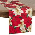thumbnail image 2 of Fennco Styles Provencher Collection Classic Poinsettia Blossom Printed Table Linens, 2 of 12