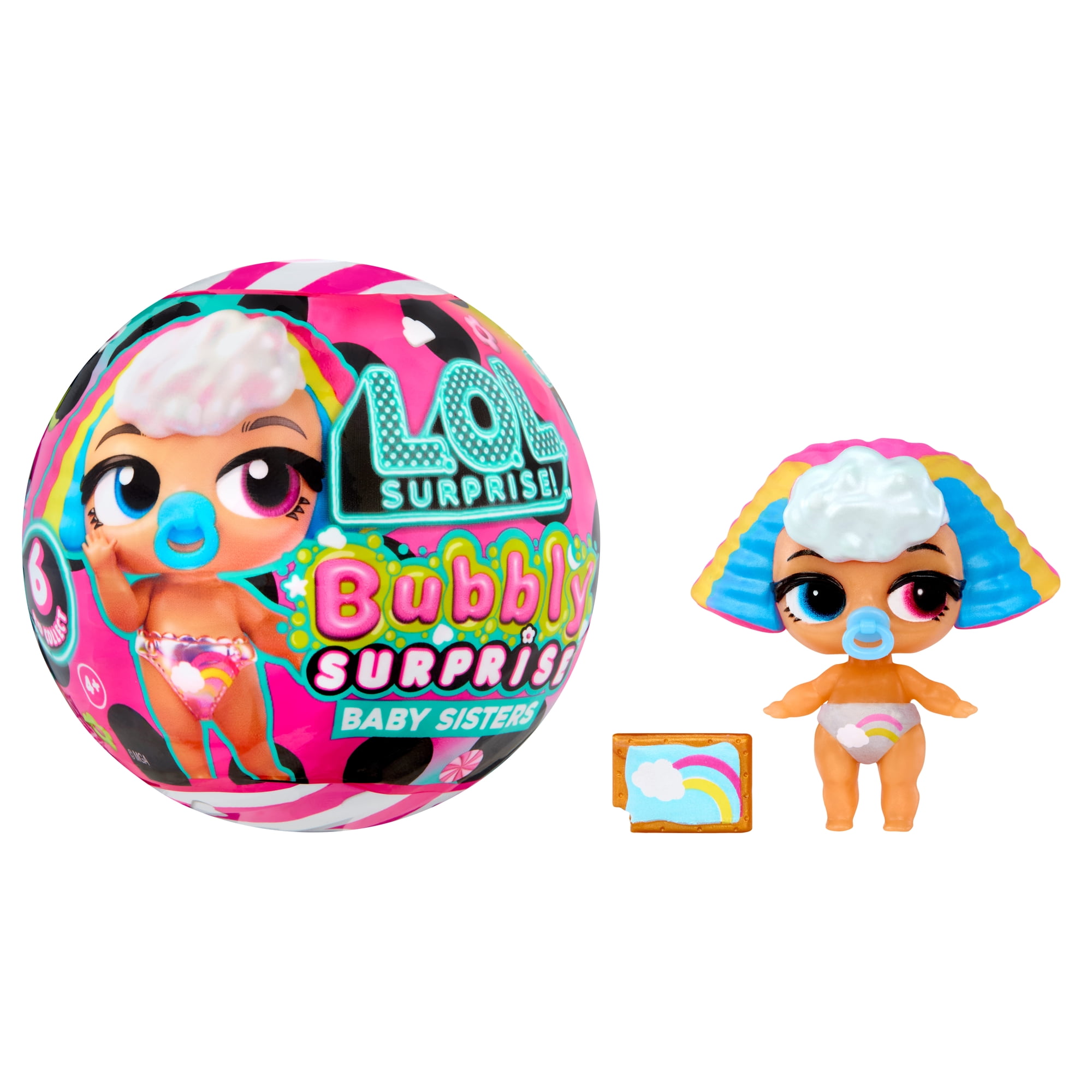 LOL Surprise Bubbly Surprise Baby Sisters Blind Collectible Dolls, Color Change Reveal, Ages 4+