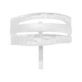 thumbnail image 1 of Ofertas Únicas 1 Pc Clip para Cabello con Hebilla de Cola de Caballo Texturizada para Mujeres Tono Plateado Blanco, 1 of 5