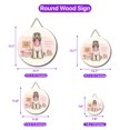 thumbnail image 5 of Happy Mother's Day Afghan Hound Love Dog Mom Heart Flower Round Wood Sign Dog Lover Hanging Wall Home Decor - 12004, 5 of 5