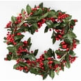 thumbnail image 3 of 5.7 FT Red Berry Christmas Garland, Fireplace Decoration for Christmas Holiday New Year Decor,Flexible Artificial Berry Garland for Indoor Outdoor Home, 3 of 7