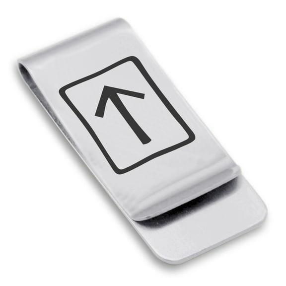 Stainless Steel Elder Futhark Teiwaz Rune Classic Slim Money Clip Credit Card Holder
