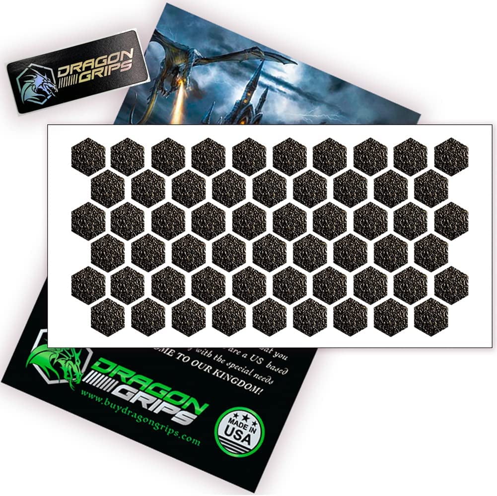 Dragon Grips Hexagon 84+ pc Rubber Grip Tape Decal set