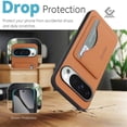 thumbnail image 5 of For Google Pixel 10 / Pixel 10 Pro Wallet Case Ultra-Slim Profile Vintage Leather Texture, Wallet For Women Men Card Holder Magnetic Clasp Kickstand Folio Case,Brown,For Pixel 10 / 10 Pro, 5 of 7