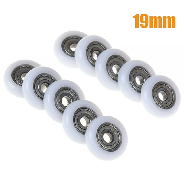 10 Pcs Roues de Remplacement pour Porte de Douche 19/23/25Mm Diamètre de Roue