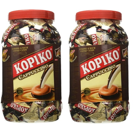Kopiko Cappuccino Candy Jar, 28.2oz (Pack of 2)