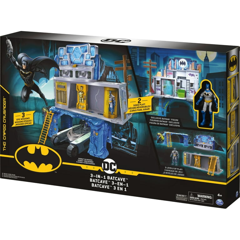 Batman 3 in 1 Batcave Playset with Exclusive 4 inch Batman Action