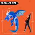 thumbnail image 7 of Joiedomi 5 FT Tall Halloween Inflatable Hanging Ice Dragon with Build-in LEDs, Blow Up Flying Dragon with Light for Halloween Party Indoor, Outdoor, Yard, Garden, Lawn Decorations, 7 of 7