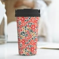 thumbnail image 6 of Rocae Small Coral Red Flowers for Stainless Steel Vacuum Insulated Tumbler Coffee Travel Mug Spill Proof with Lid, 6 of 8