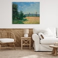 thumbnail image 2 of Sahurs Meadows in Morning Sun Canvas Wall Art, design by Alfred Sisley, 2 of 8