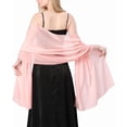 thumbnail image 1 of Ladiery - Chal de gasa para mujer, vestidos de noche, elegantes chales transparentes suaves para novia formal y elegante, 1 of 3