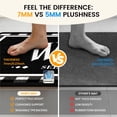 thumbnail image 3 of Washable Laundry Room Rug, 24"X72" Non Slip Soft Low-Pile Laundry Mat Farmhouse Laundry Room Decor Area Rug for Kitchen Bathroom Black Plaid, 3 of 8