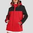 thumbnail image 2 of GEWSEY Women Ski Jacket Waterproof Insulated Winter Snow Coat for Skiing Snowboarding Rain Coats Oversize Unisex (Red, 5XL), 2 of 6