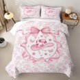 thumbnail image 2 of Erosebridal Cowboy Hat Butterfly Bow Quilt Full, Vintage Rose Flower Full Bedspread Sets for Girls, 3-Piece, 2 of 7