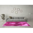 thumbnail image 3 of Ahgly Company Indoor Round Abstract Pink Modern Area Rugs, 8' Round, 3 of 4