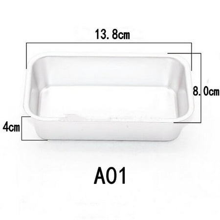 

Baking Mold Aluminium Alloy Rectangle Ca Tin Baking Dish Bary Case Mould Ca Decorating Tools 2 Size for Choose Baking Pan