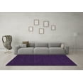thumbnail image 3 of Ahgly Company Indoor Square Abstract Purple Contemporary Area Rugs, 8' Square, 3 of 4