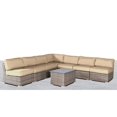 thumbnail image 3 of Living Source International 8-Piece Sectional Set with Cushions in Gray/Beige, 3 of 3