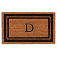 thumbnail image 1 of Calloway Mills 152962436D 24 x 36 in. Black Border Monogram Rectangular Doormat, Natural - Letter D, 1 of 1