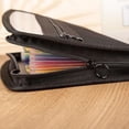 thumbnail image 3 of Nvzi-a Expanding File Folder (11.42*6.3*1in) B6 Size Document Organizer Fireproof Money Bag 13 Pockets Zipper Closure Portable Filing Wallet Holder Storage for Check,Bill,Receipts（Black and Rainbow）, 3 of 4