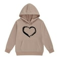 thumbnail image 5 of Mercatoo Heart Print Hoodie for Girls Cute 1reppy Hooded Sweatshirt Winter Oversized Long Sleeve Pullover Tops, 5 of 6
