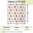 thumbnail image 2 of Princess Unicorn Pattern Square Fitted Tablecloth with Elastic Edge,Square Table Cover,Washable Elastic Table Cover for Home Kitchen Party Decor 34"x34", 2 of 6