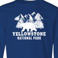 thumbnail image 4 of Inktastic Yellowstone National Park with Bear Mountains and Trees Long Sleeve Youth T-Shirt, 4 of 5