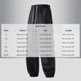 thumbnail image 3 of WIZUTIZ Men's Nylon Cargo Jogger Pants with Zipper Large Pocket Solid Color Elastic Drawstring Waist Outdoor Trousers, 3 of 6
