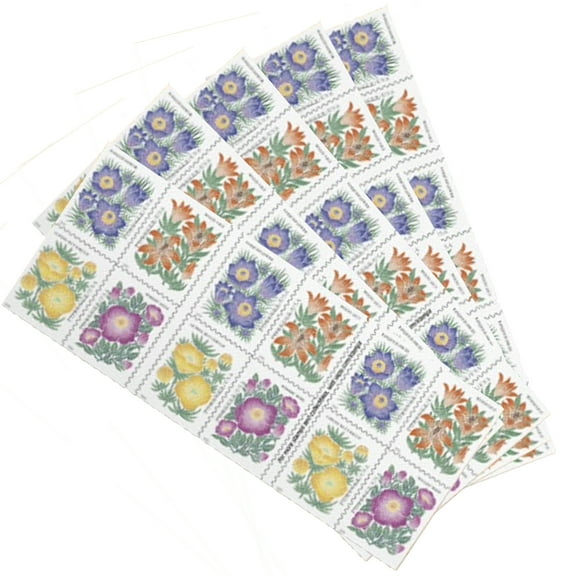 Mountain Flora Forever USPS Postage Stamp 100 US Postal First Class Wedding Celebration Anniversary Flower Party (100 Stamps)